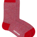 Samar Merino Wool Marl Sock Red Genevieve Sweeney