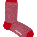 Samar Merino Wool Marl Sock Red Genevieve Sweeney