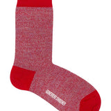 Samar Merino Wool Marl Sock Red Genevieve Sweeney