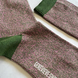 Samar Organic Cotton Sock Pink Marl Genevieve Sweeney