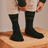 Sasha Cashmere Bed Socks Black Genevieve Sweeney
