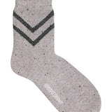 Selina Sparkly Stripe Sock Natural Genevieve Sweeney