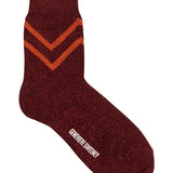 Selina Sparkly Stripe Sock Ruby Genevieve Sweeney
