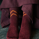 Selina Sparkly Stripe Sock Ruby Genevieve Sweeney