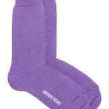 Serin Merino Wool Sock Heather Lilac Genevieve Sweeney