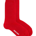 Serin Merino Wool Sock Bright Red Genevieve Sweeney