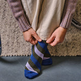Serora Sparkly Stripe Sock Lilac Genevieve Sweeney