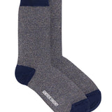 Solline Sparkly Sock Silk Tweed Denim Blue Genevieve Sweeney