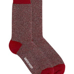 Solline Sparkly Sock Silk Tweed Red Genevieve Sweeney