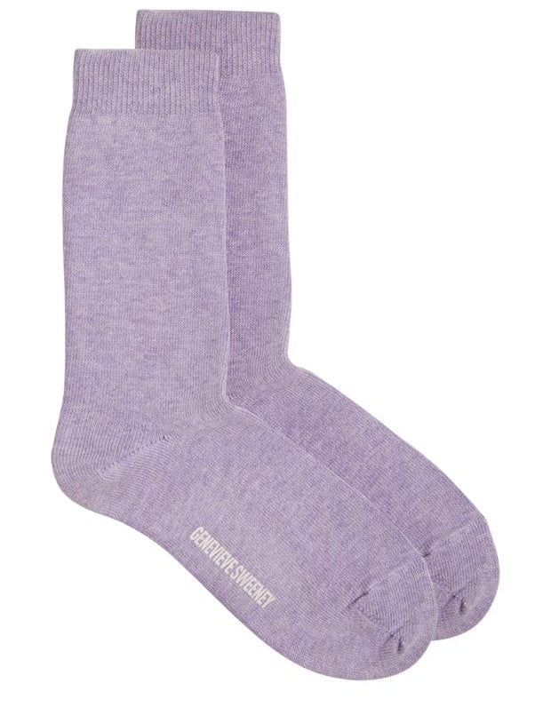 Sotto Organic Cotton Sock Lilac Genevieve Sweeney