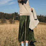 Quin Merino Wool Knitted T-shirt Beige Genevieve Sweeney