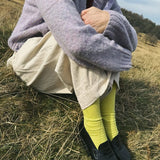 Sotto Organic Cotton Sock Yellow Genevieve Sweeney