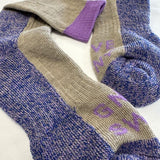 GS Merino Wool Walking Sock Beige Genevieve Sweeney