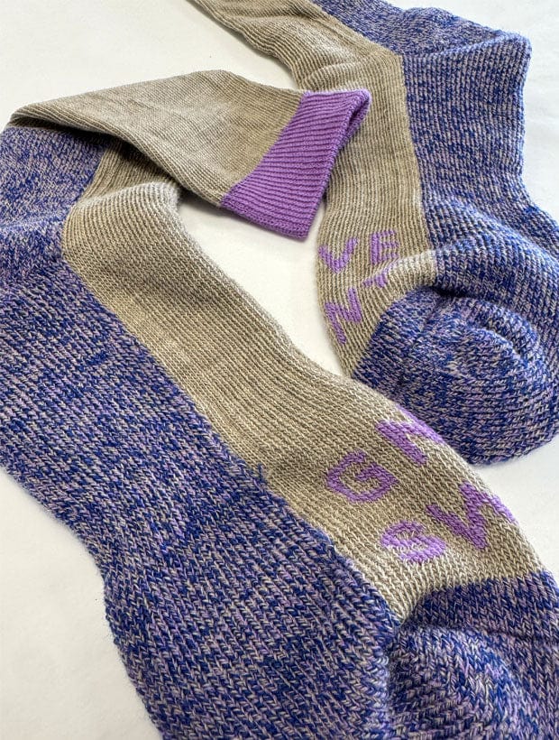 GS Merino Wool Walking Sock Beige Genevieve Sweeney