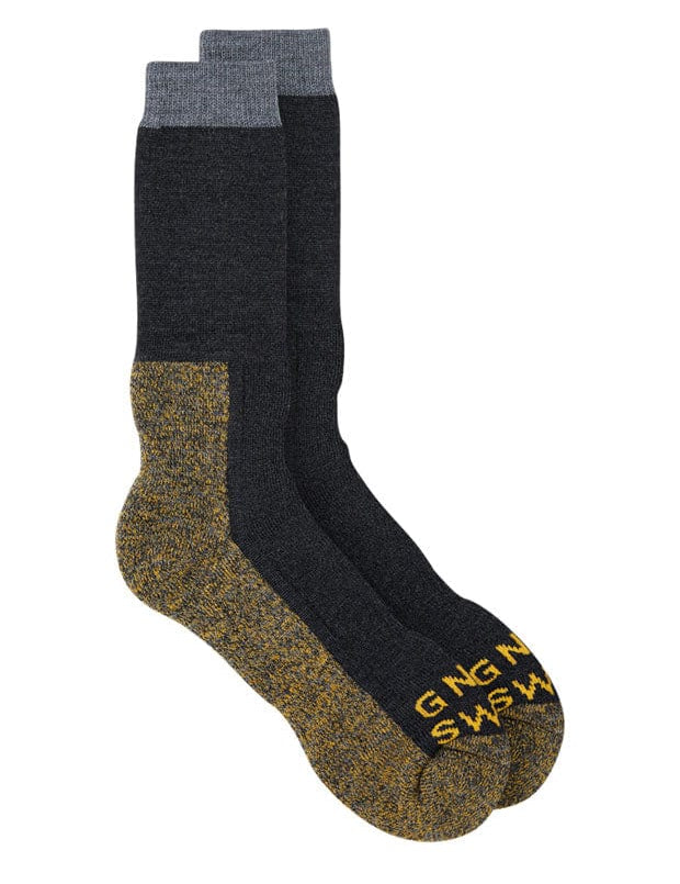 GS Merino Wool Walking Sock Charcoal Genevieve Sweeney