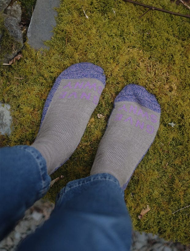 GS Merino Wool Walking Sock Beige Genevieve Sweeney