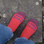 GS Merino Wool Walking Sock Red Genevieve Sweeney