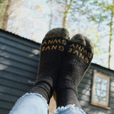 GS Merino Wool Walking Sock Charcoal Genevieve Sweeney