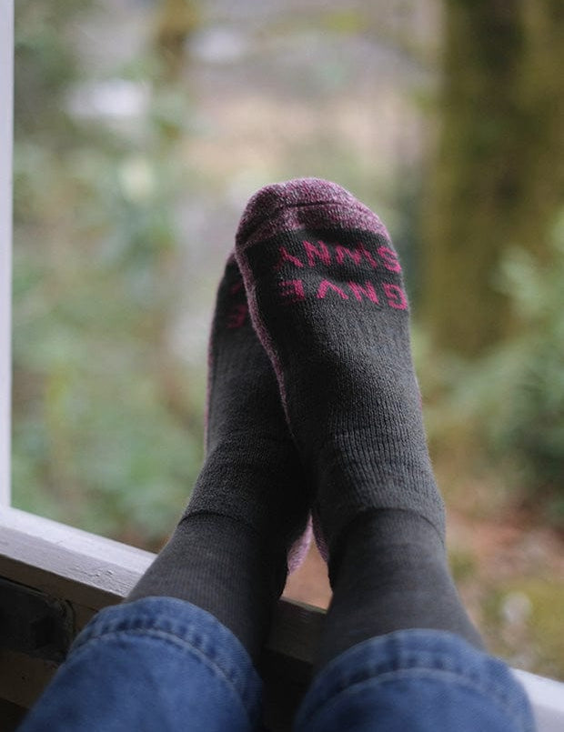 GS Merino Wool Walking Sock Khaki Genevieve Sweeney