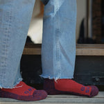 GS Merino Wool Walking Sock Red Genevieve Sweeney