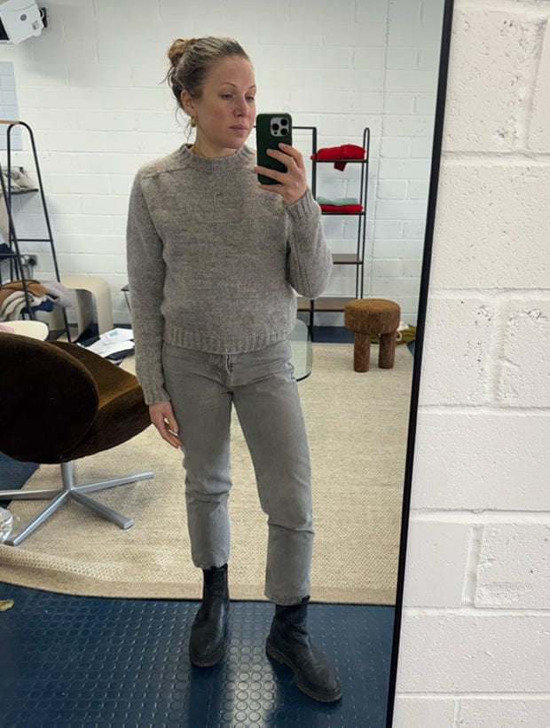 Willow Alpaca Merino Wool Sweater Natural Genevieve Sweeney