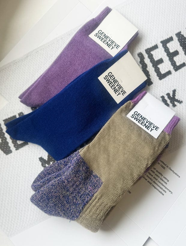 Sock Gift Set Merino Wool Walking Sock Beige Genevieve Sweeney