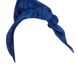 Jacquard Sparkly Viscose Neck Scarf Blue Genevieve Sweeney