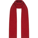 Textured Lambswool Silk Moss Stitch Scarf Red - Preorder
