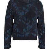 Lin Lambswool Jacquard Sweater Charcoal