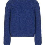 Lune Moss Stitch Lambswool Sweater Blue Marl