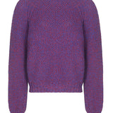 Lune Moss Stitch Lambswool Sweater Pink Marl