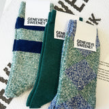Sock Gift Set Alpaca Merino Wool Jade Marl