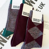 Sock Gift Set Burgundy Marl