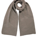 Textured Merino Wool Blanket Scarf Fawn