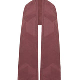 Textured Merino Wool Blanket Scarf Rose Pink