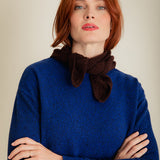Lambswool Triangle Scarf Raisin Brown