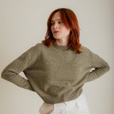 Ash Lambswool Sweater Khaki Marl