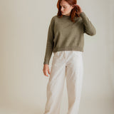 Ash Lambswool Sweater Khaki Marl