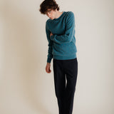 Ellon Lambswool Sweater Azure Marl