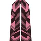 Geometric Lambswool Blanket Scarf Pink