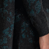 Lin Lambswool Jacquard Skirt Charcoal