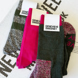 Sock Gift Set Merino Wool Walking Sock Khaki Pink