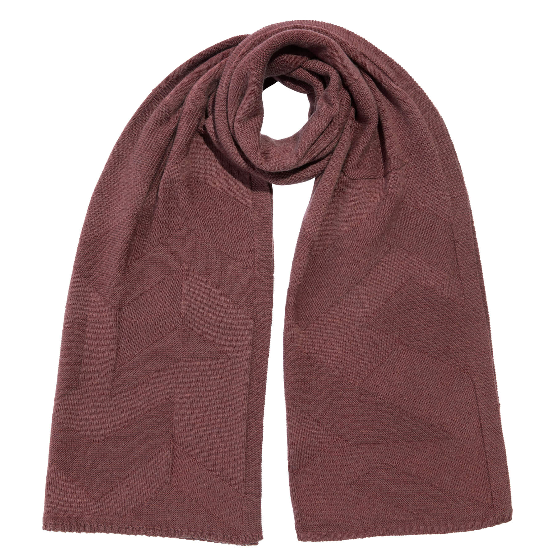 Textured Merino Wool Blanket Scarf Rose Pink Genevieve Sweeney
