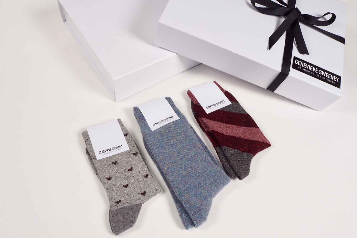 Hearts and Stripes Sock Giftset