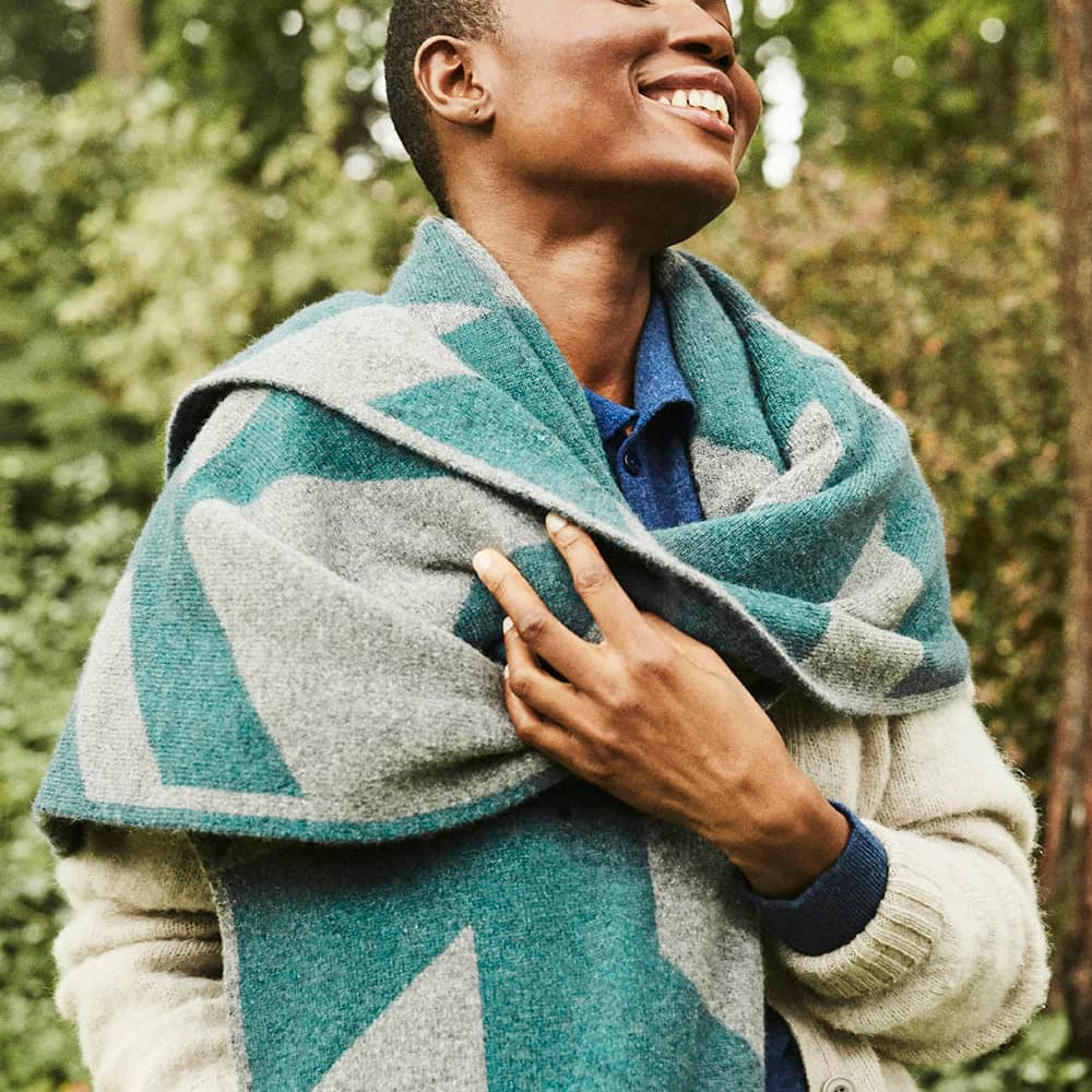 Autumn Collection Geometric Oversized Scarf Genevieve Sweeney