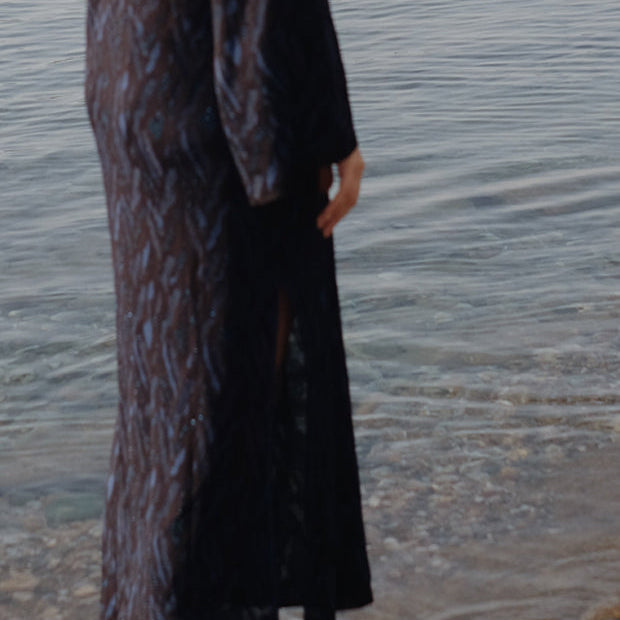 Aster Kaftan Dress Blue as seen on Field and Nest in the Greek Isles
