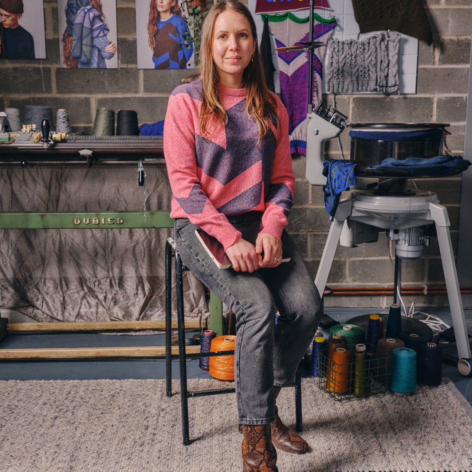 Genevieve Sweeney British Knitwear Designer Portrait-6