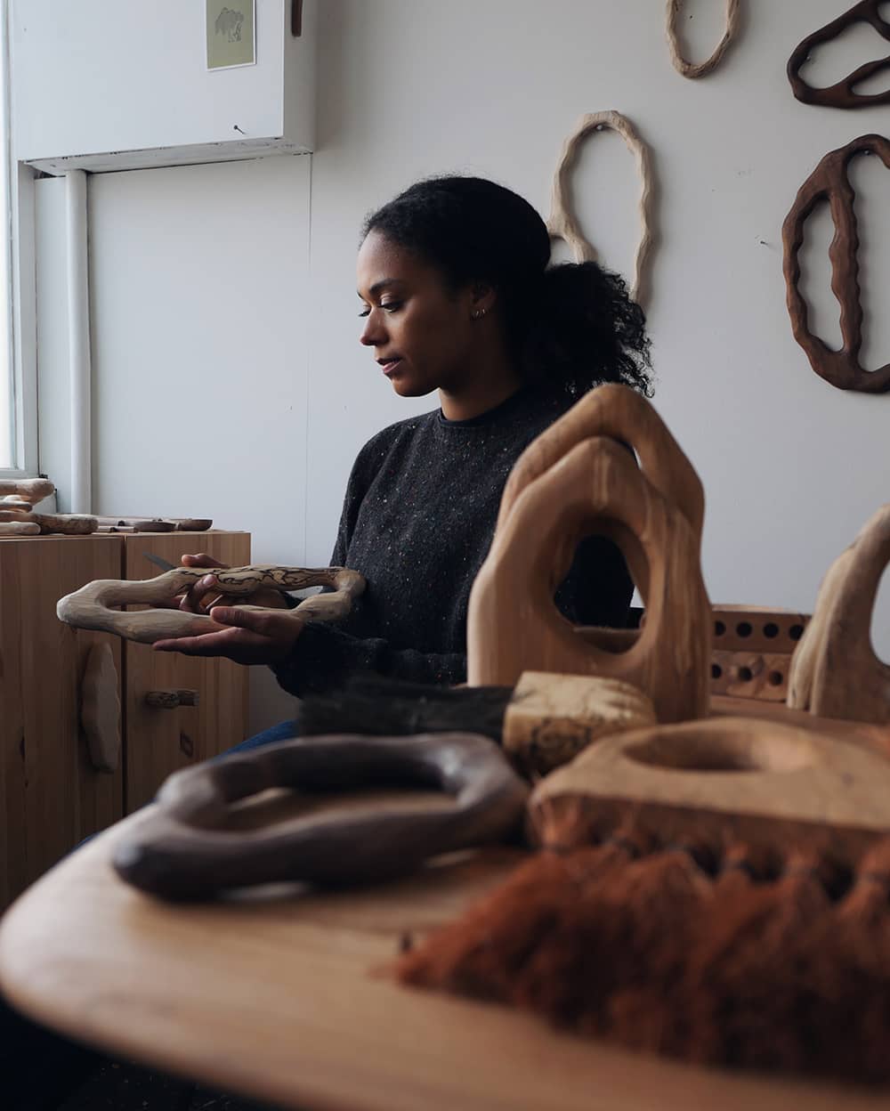 Sophie Sellu of Grain & Knot in Studio
