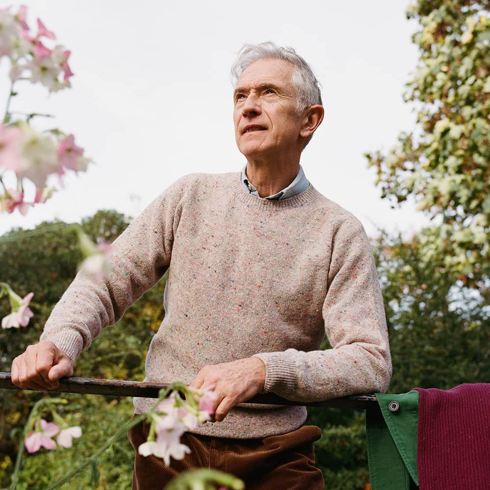 Mauden Lambswool Cashmere Sweater Pink as seen on Greyfox
