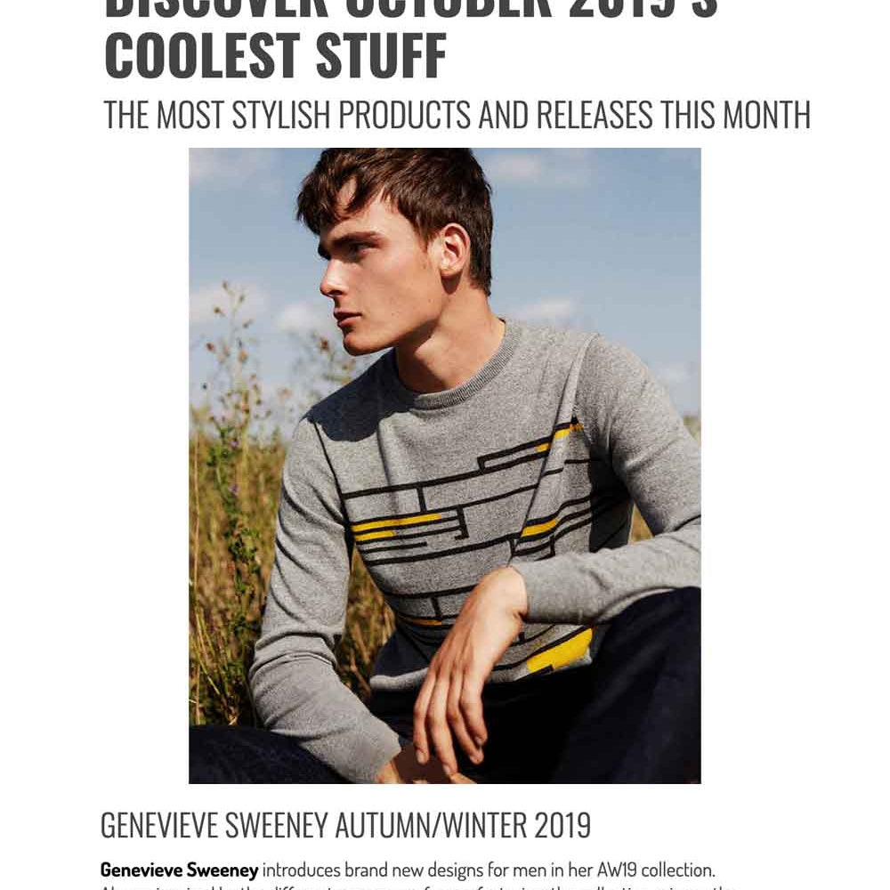 Geometric sweater featured in Menswear Style
